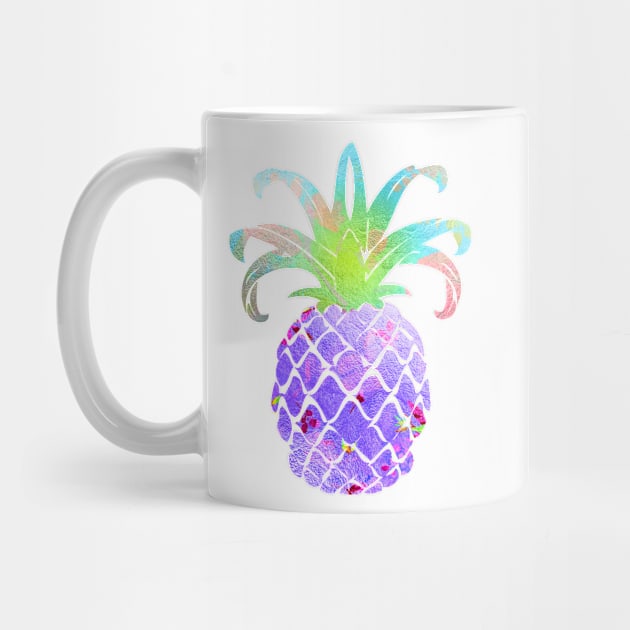 Aloha pineapples, iridescent purple by PixDezines